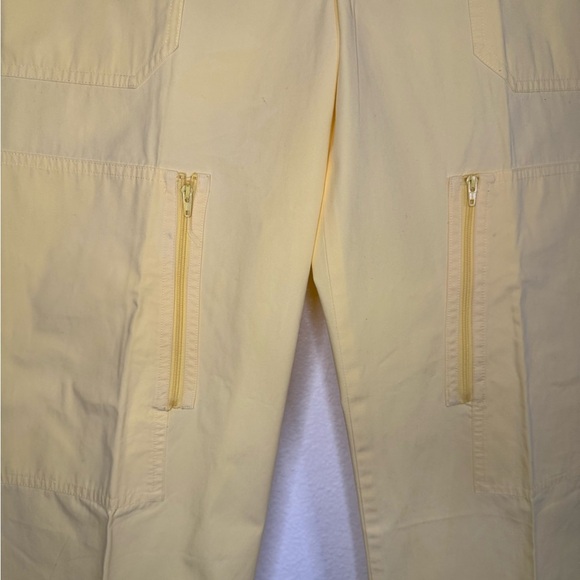 POLO RALPH LAUREN Women Yellow Stretch Straight Fit Washed Pants size 8. - Picture 2 of 8